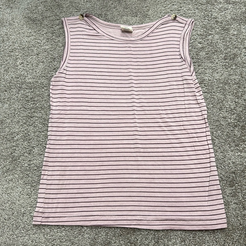 Kate Quinn Purple Stripe Tank
